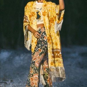 Spell and the Gypsy x Free People | Mystic Tasselled Fringe Robe Kimono NWT M/L